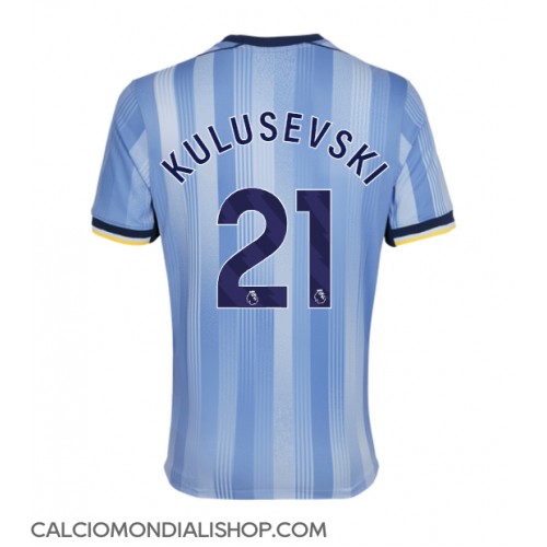 Maglie da calcio Tottenham Hotspur Dejan Kulusevski #21 Seconda Maglia 2024-25 Manica Corta